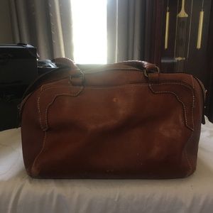 Patricia Nash brown leather medium size purse burnished tool collection